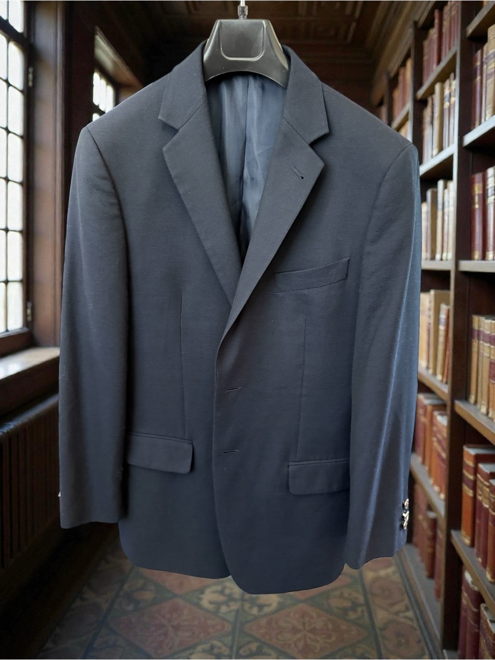 Joseph Abboud Navy Single-Breasted Sport Coat- Reda Italian Fabric